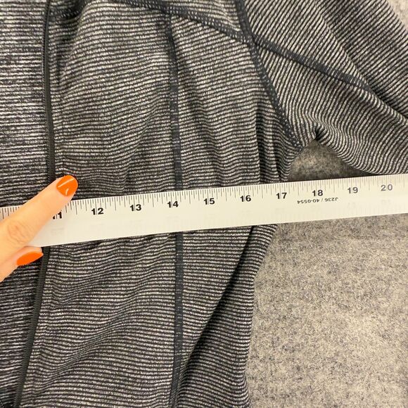 Old Navy Activewear Track Jacket Women XS Gray Striped Full Zip Long Sleeve - Picture 5 of 7